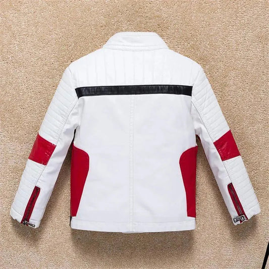 Jugendliche Lederjacke Trendy Style - IdealeKleiden