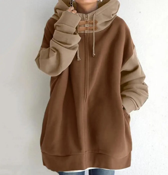 Modischer Zweifarbiger Pullover Gemütlich & Stilvoll