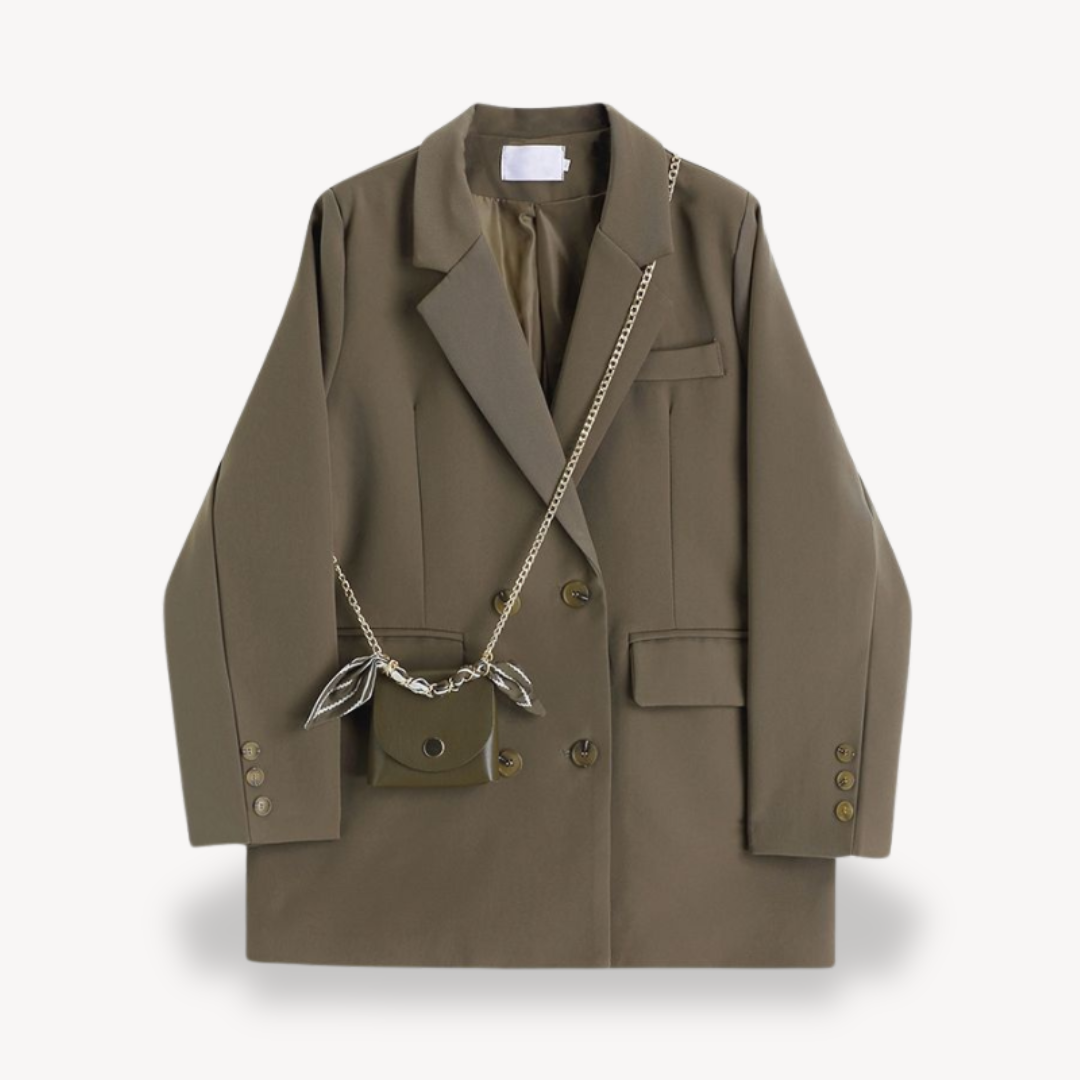 Damen Oversized Blazer Elegant Groß