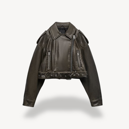 Lederjacke Damen Biker Style
