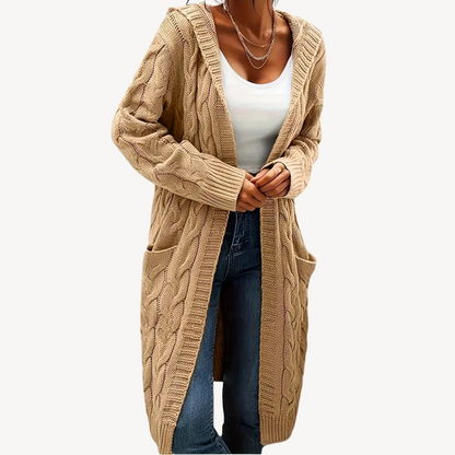 Kapuzen Cardigan Bequem Warm