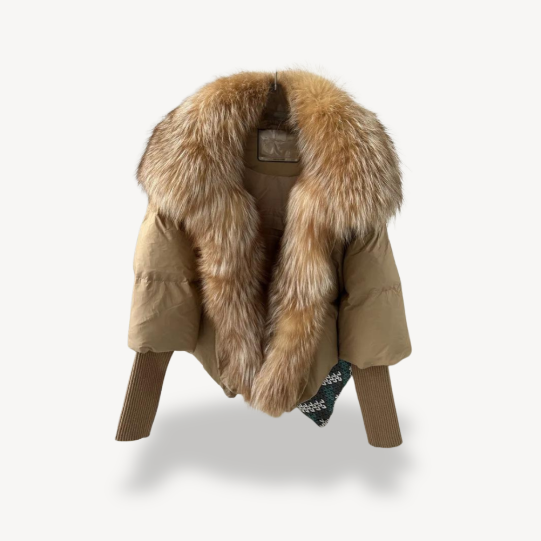 Damen Kunstpelz Winterjacke Elegant - IdealeKleiden