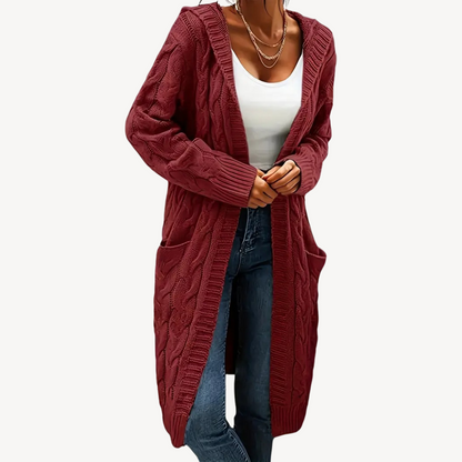 Kapuzen Cardigan Bequem Warm