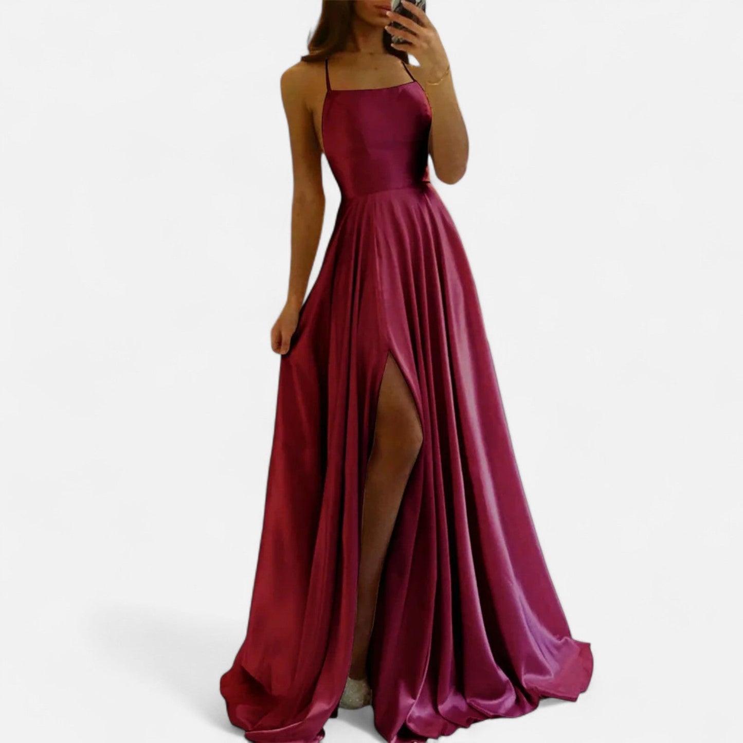 Damen Sommerkleid Ärmellos Elegant Maxi-Formal