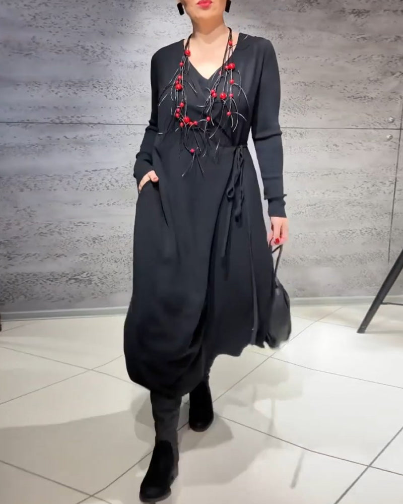 Elegante Kleidung | Unifarben mit Krawatte