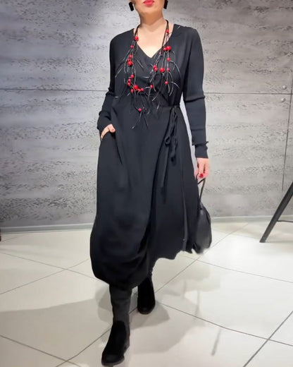 Elegante Kleidung | Unifarben mit Krawatte
