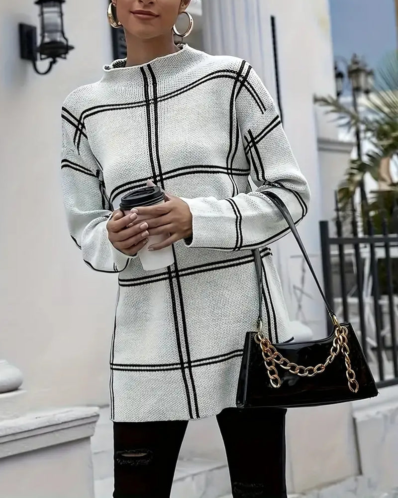Modische Damenpullover mit Rollkragen