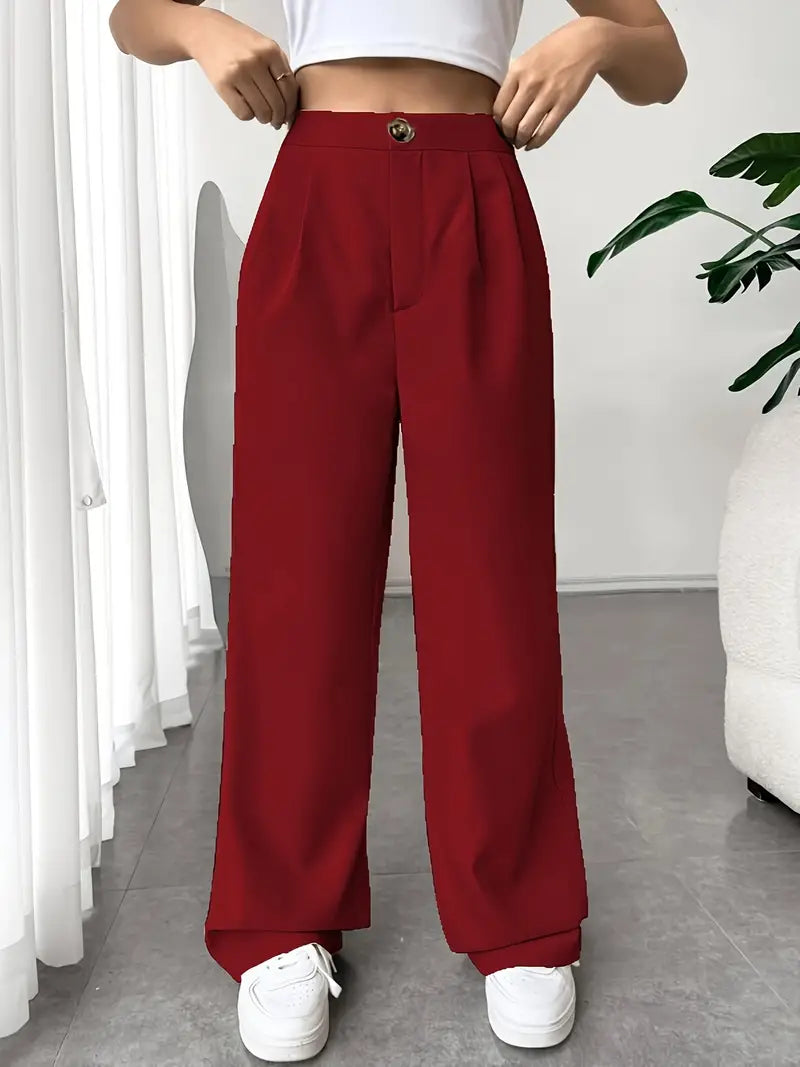 Lily - Damen Hose Elegant Weitbein Stil