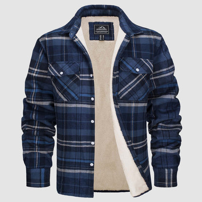 Gefütterte Karo-Jacke Damen