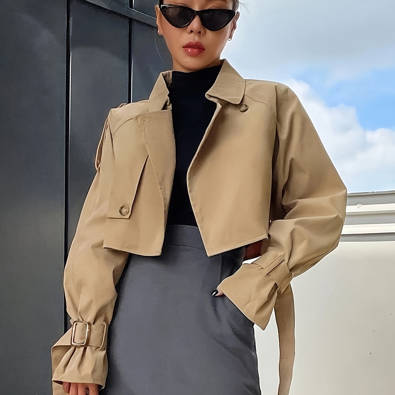 Stylischer Damen Trenchcoat Elegant & Bequem
