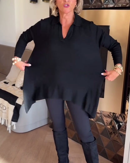 Elegante Bluse Langarm Oberteil