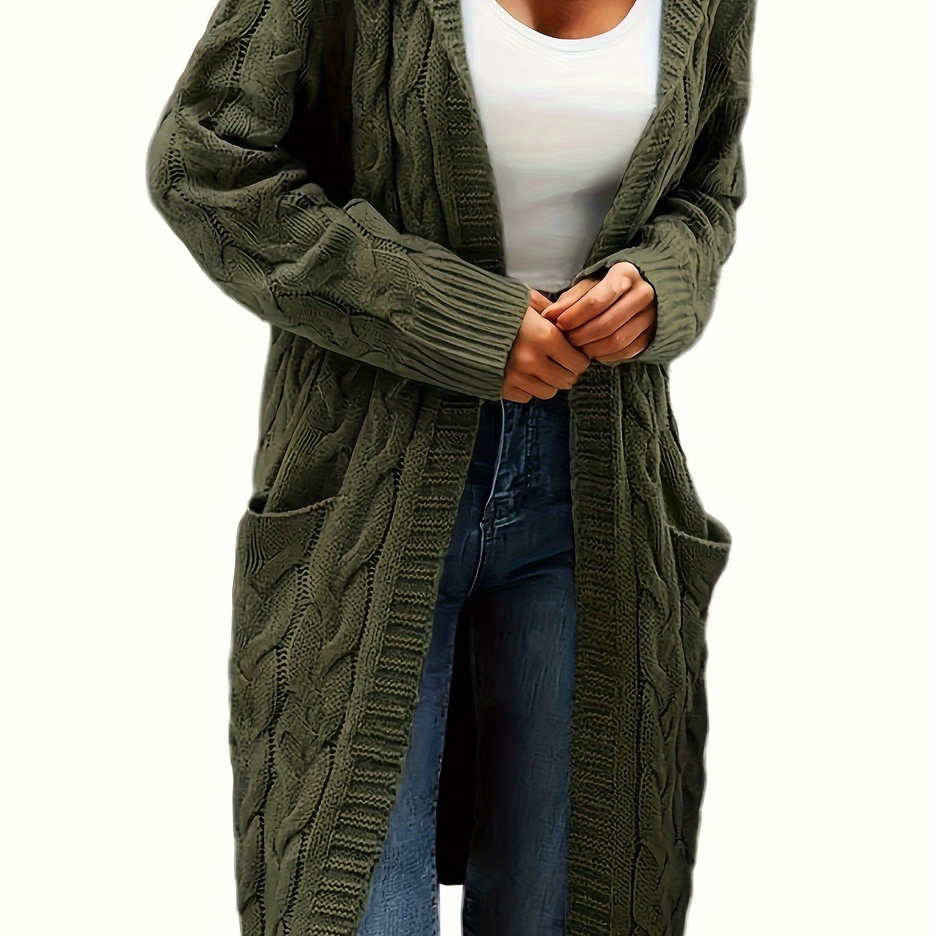 Kapuzenjacke Damen Lang Elegant