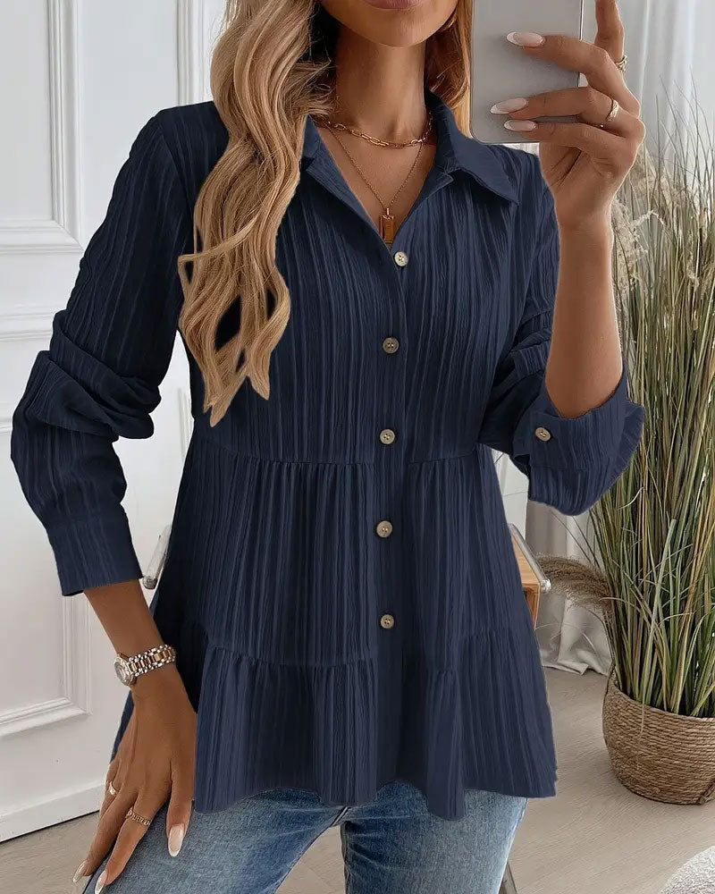 Elegante Bluse Damen Taillierte Form