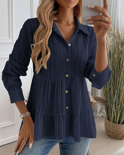 Elegante Bluse Damen Taillierte Form