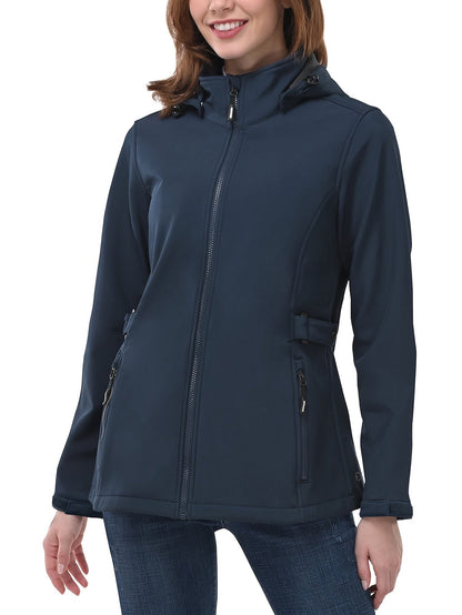 Damen Softshell Jacke Winddicht Wasserabweisend