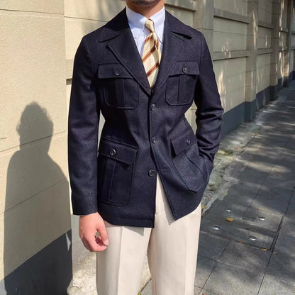 Eleganter Wintermantel Damen Schneiderkragen