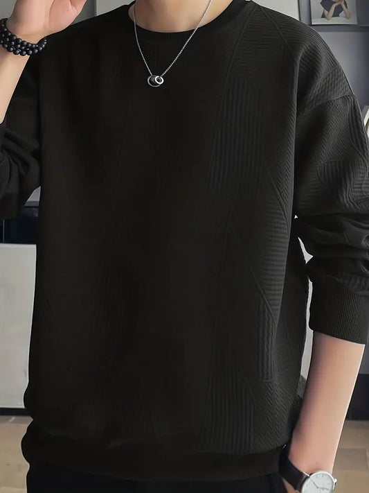 Herren Pullover Rundhals Modern Casual - IdealeKleiden