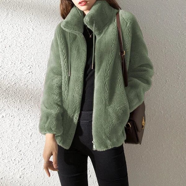 Damen Jacke Reißverschluss Modern Style - IdealeKleiden