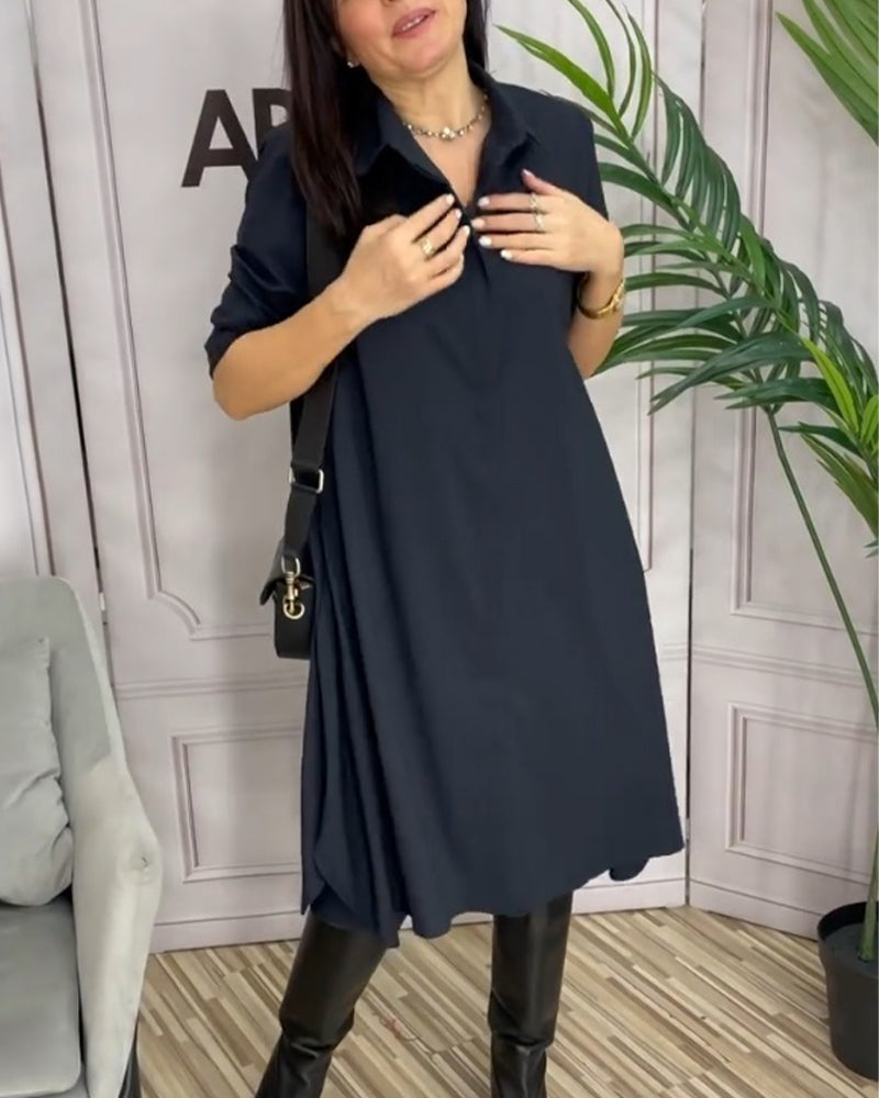 Kaschmir Freizeitkleid Elegantes Design