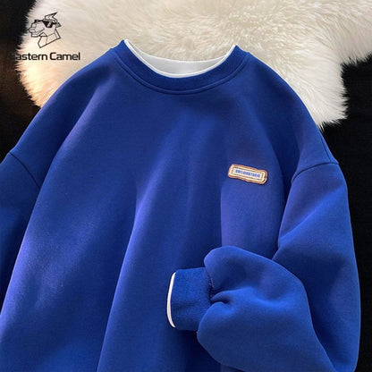 Elegante Damenbluse Rundhals Langärmlig