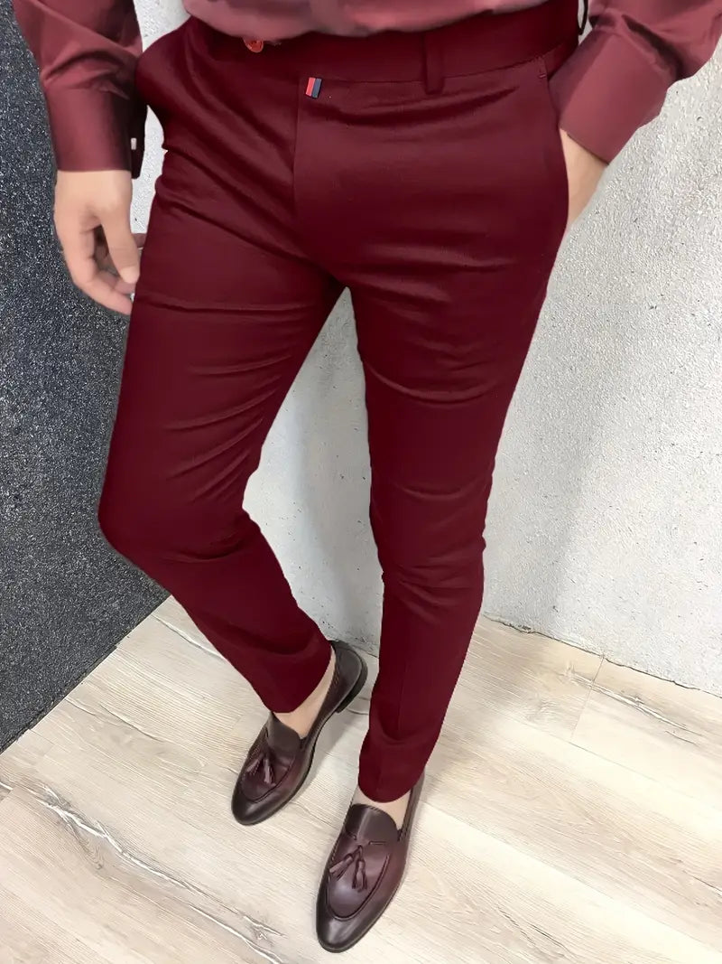 Schmale Anzughose Herren Elegant