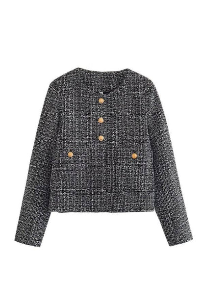 Modische Damenjacke Slim Fit Colorblock