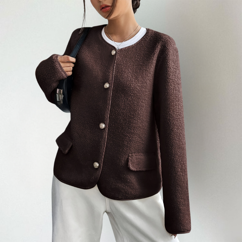 Bequeme Strickjacke Offene Vorderseite - IdealeKleiden