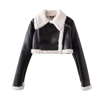 Damen Winterjacke Warm Fellfutter