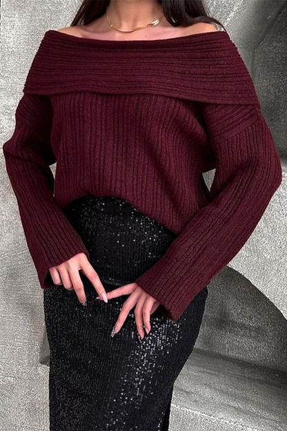 Strickpullover Damen Weich Bequem