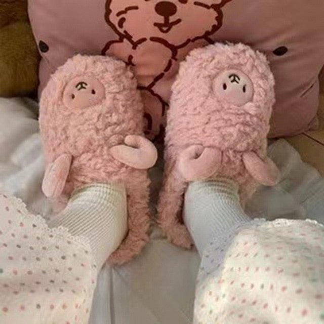Bequeme Damen Hausschuhe mit Tierdesign