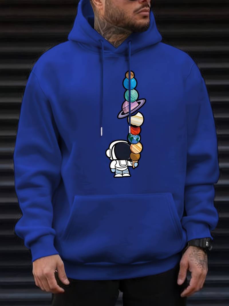 Astronauten Hoodie Herren Modern Galactic