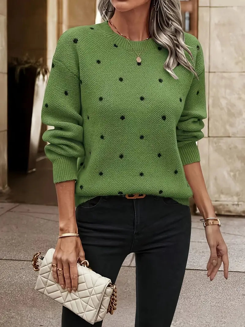 Chloe Pullover Polka Dot Chic
