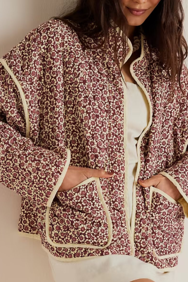 Modische Oversized Cardigan Jacke Dünne Tasche