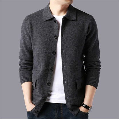 Herren Wollweste Stehkragen Modern Style