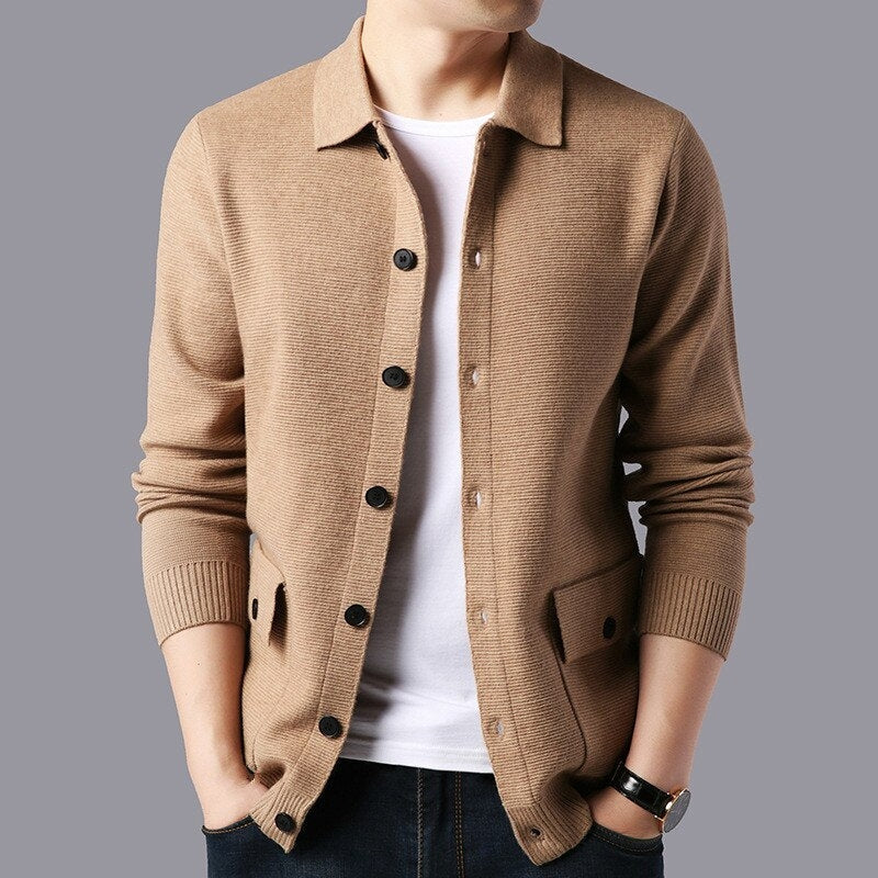 Herren Wollweste Stehkragen Modern Style