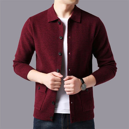 Herren Wollweste Stehkragen Modern Style