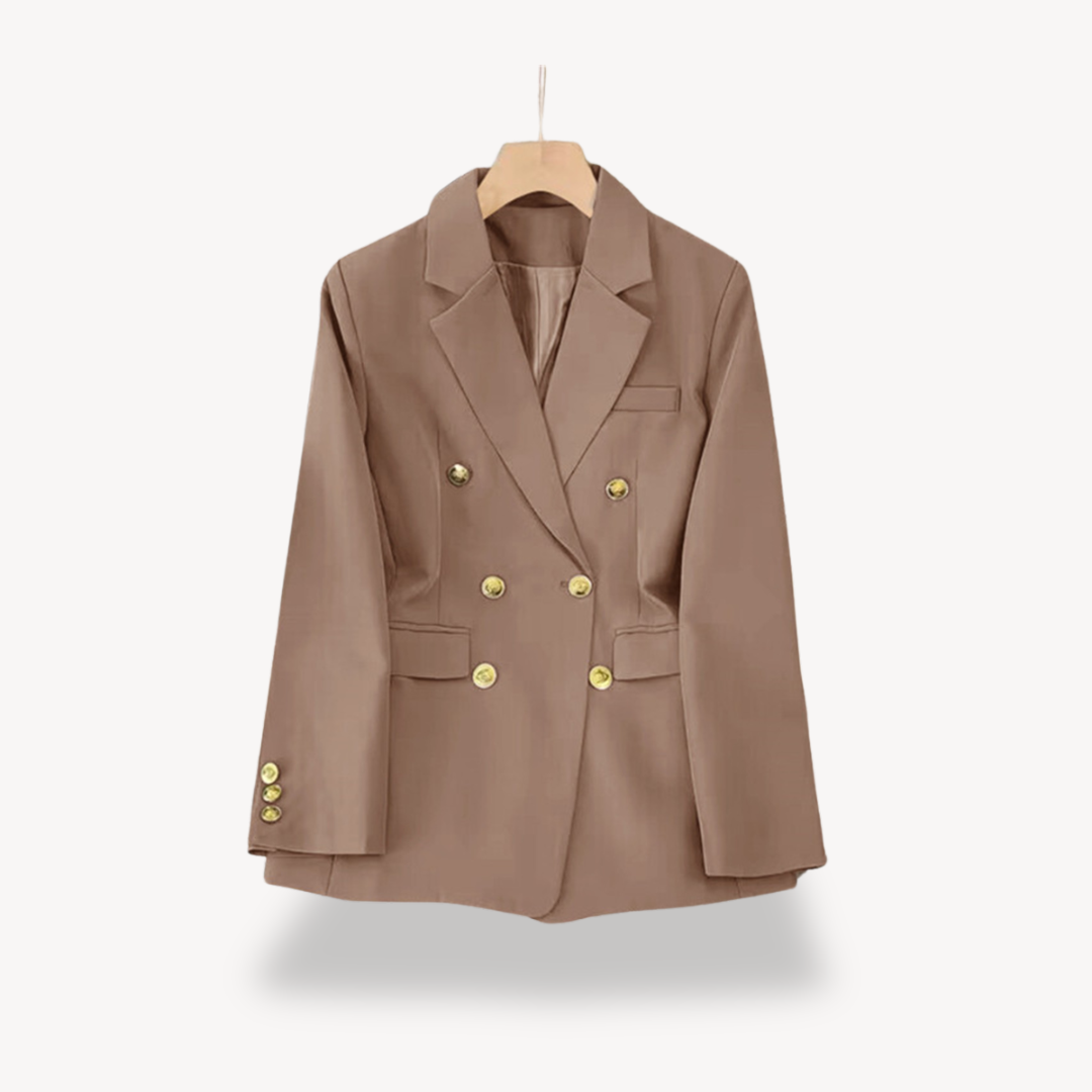 Damen Blazer Doppelreiherschluss Elegant