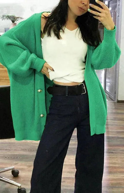 Bequeme Strickjacke Lässig Casual Damenpullover