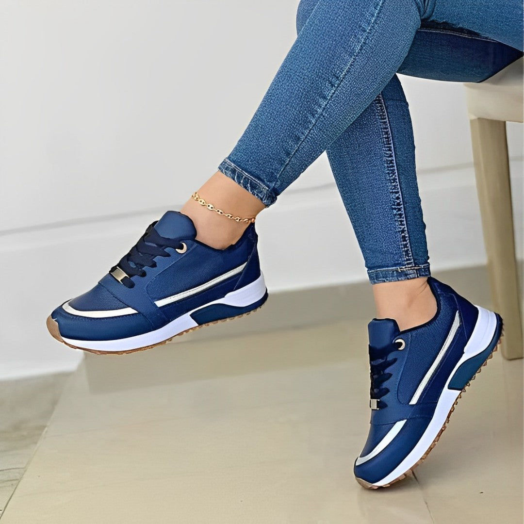 Damen Sneaker Modern Streifen Design - IdealeKleiden