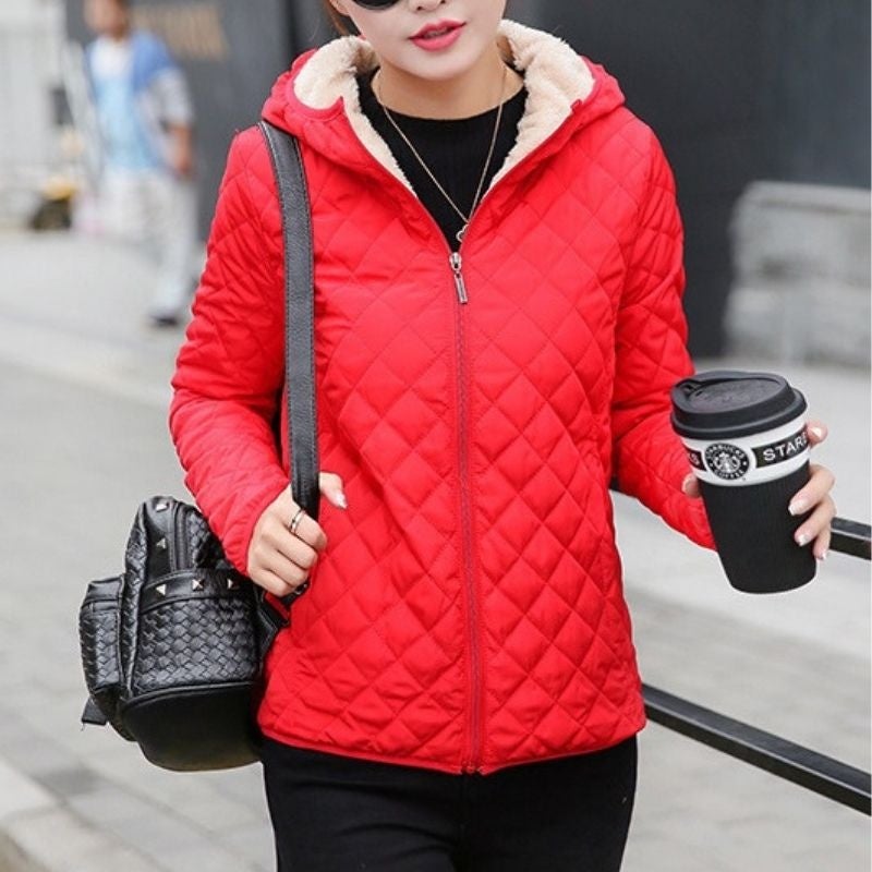 Warm gefütterte Damen Winterjacke Elegant