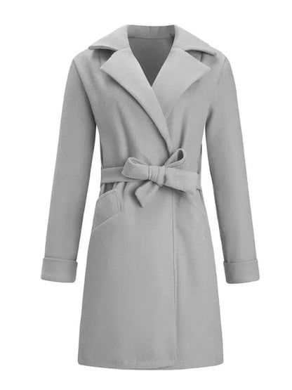 Eleganter Damen Wickelgürtel Mantel