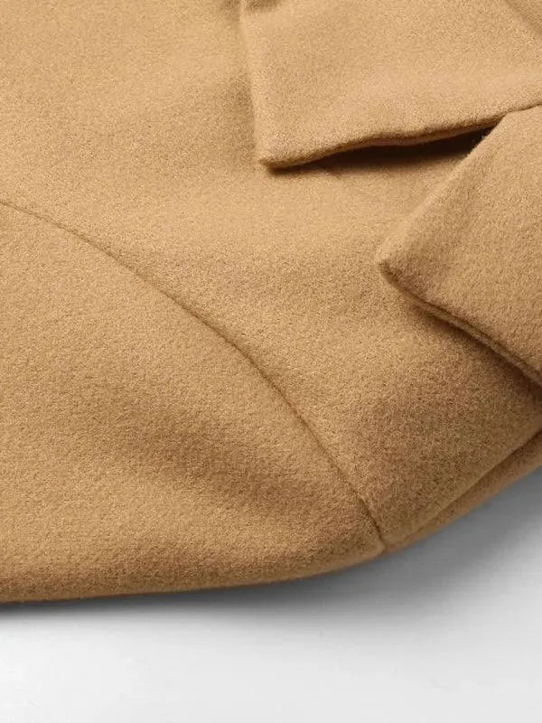 Eleganter Damen Wickelgürtel Mantel - IdealeKleiden