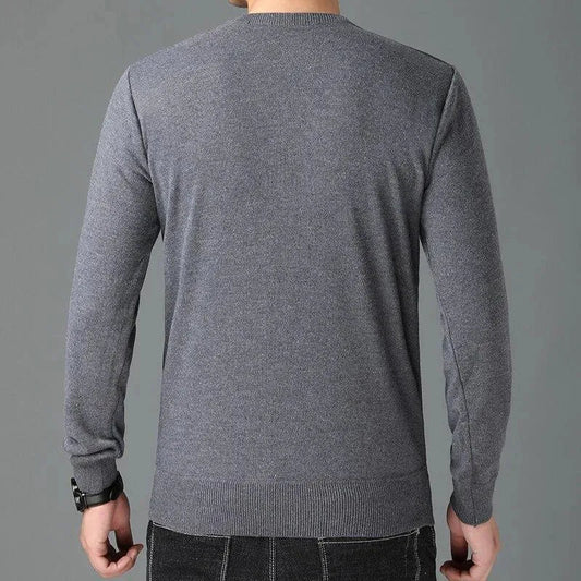 Herren Pullover Rundhals Elegant - IdealeKleiden
