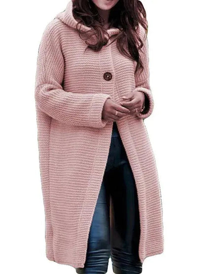 Kapuzenpullover Lang Warm Oversized - IdealeKleiden