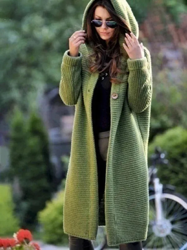 Kapuzenpullover Lang Warm Oversized