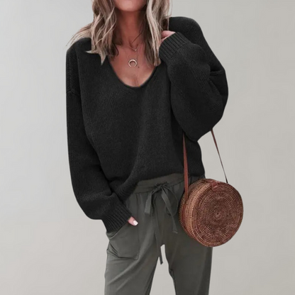 Bequemer Strickpullover Damen Relax
