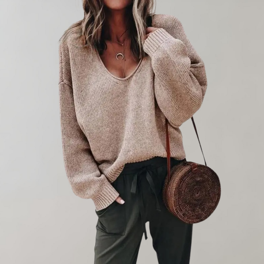 Bequemer Strickpullover Damen Relax