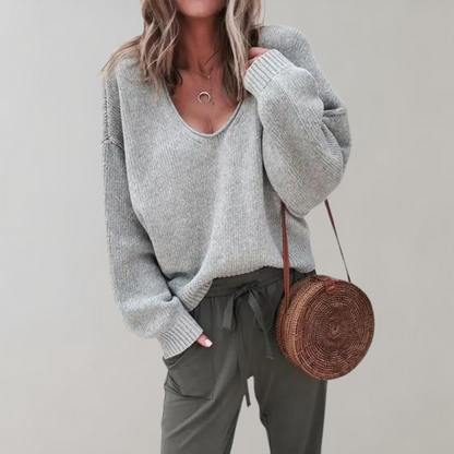 Bequemer Strickpullover Damen Relax