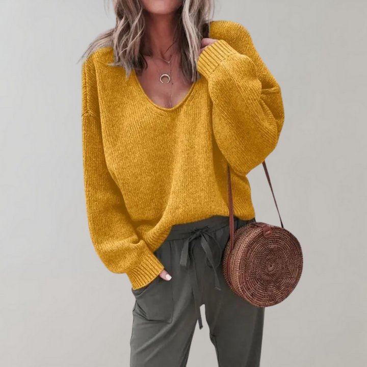 Bequemer Strickpullover Damen Relax