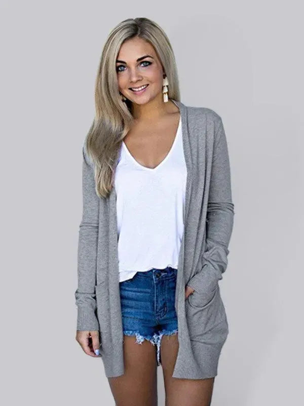 Weiche Frauenstrickjacke Pullover Modern